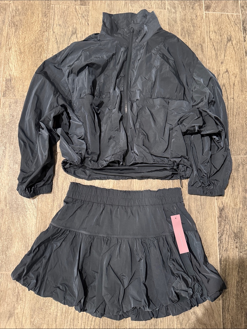 EVRI Blue Utility Jacket and Skirt Set